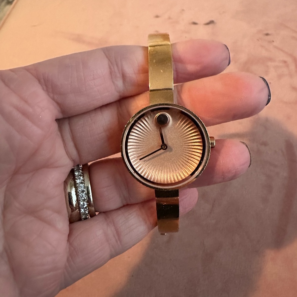 Rose Gold Movado Ladies Bracelet Watch